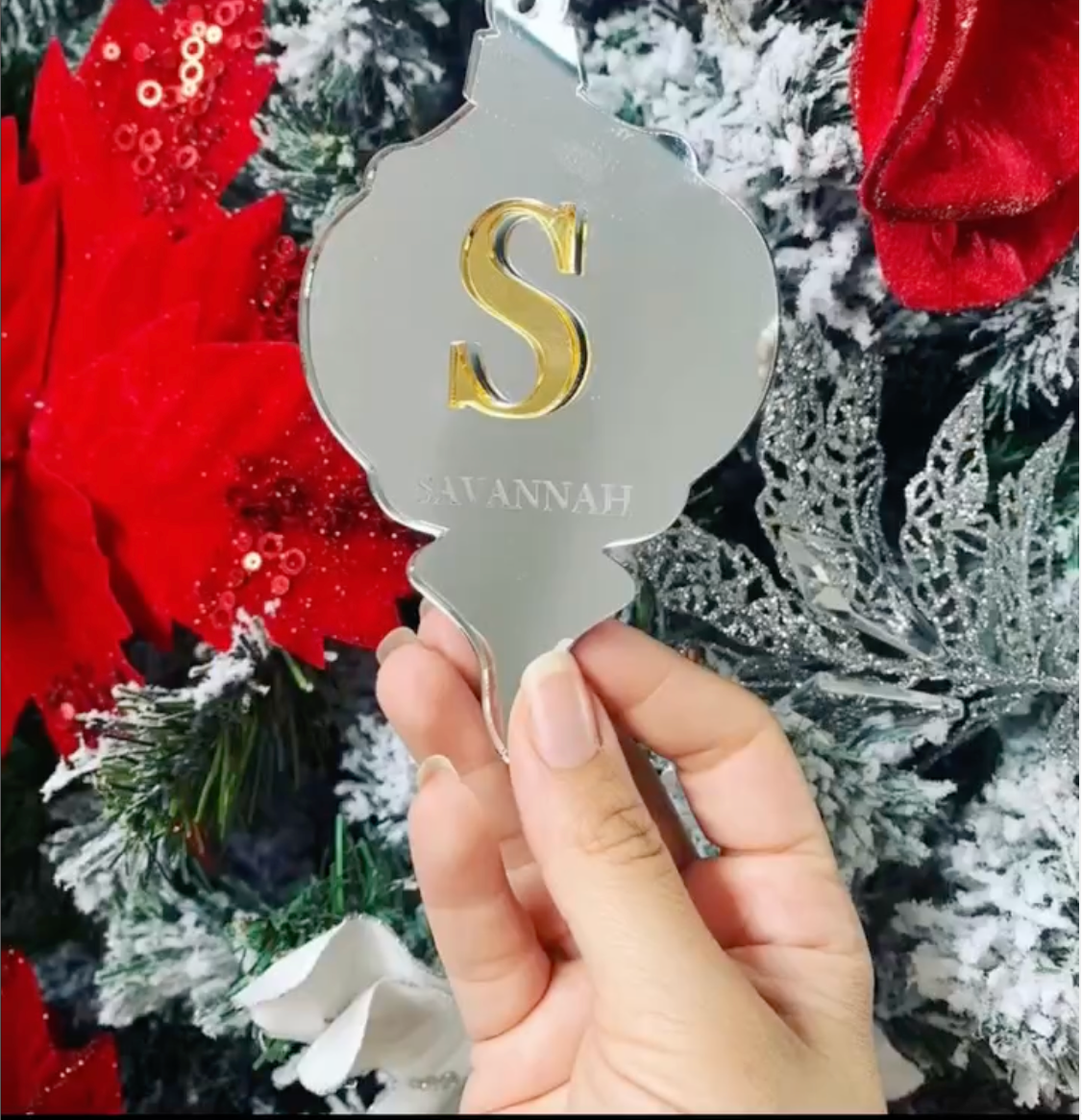 Ornament - Bell with Initial and Name