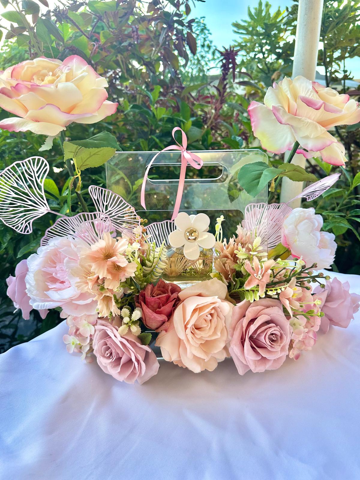 Timeless Silk Blooms in Acrylic with "Daisy" perfume